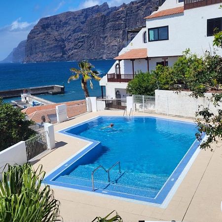 Apartment Mit Sonnenterrasse Und Panorama - Meerblick, 5 Min. Von Hafen + Strand Acantilado de los Gigantes Eksteriør bilde