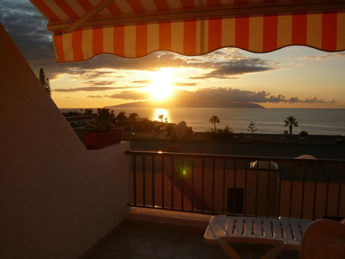 Apartment Mit Sonnenterrasse Und Panorama - Meerblick, 5 Min. Von Hafen + Strand Acantilado de los Gigantes Eksteriør bilde