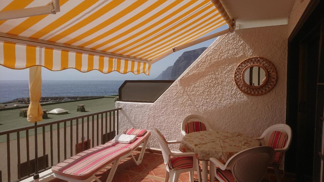 Apartment Mit Sonnenterrasse Und Panorama - Meerblick, 5 Min. Von Hafen + Strand Acantilado de los Gigantes Eksteriør bilde